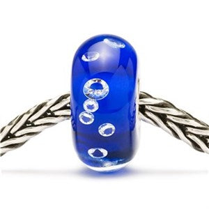 Trollbeads/Troldekugler Blå universal diamantkugle TGLBE-00041