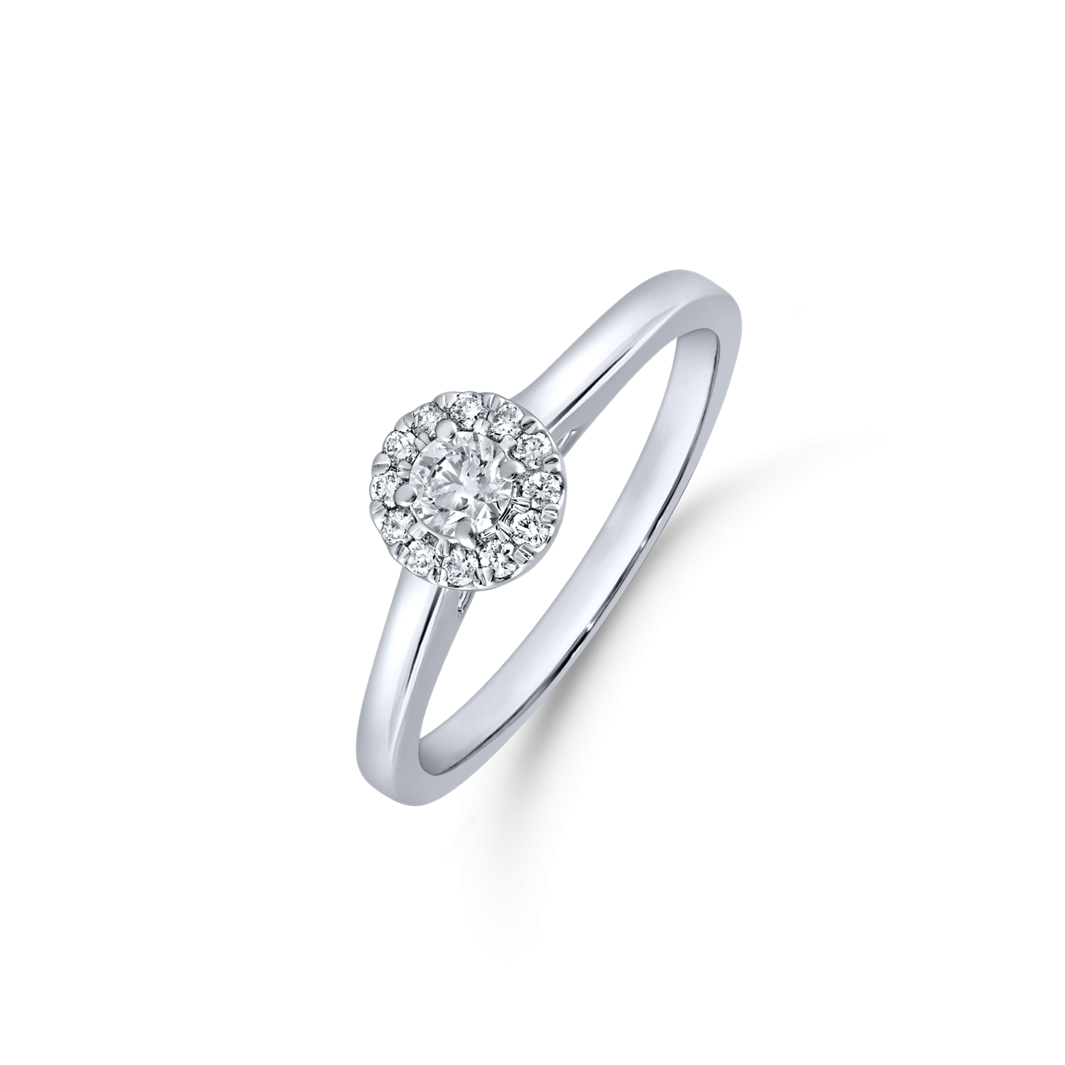 Støvring Design 14kt Hvidgulds Ring med i alt 0,28ct Diamanter 82257025