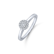 Støvring Design 14kt Hvidgulds Ring med i alt 0,28ct Diamanter 82257025