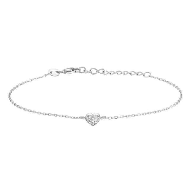 Joanli Nor Almanor Armbånd med Hjerte og Zirkonia 80450590900