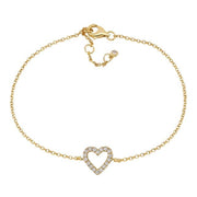 Joanli Nor Aidanor Armbånd med Hjerte og Zirkonia 80450495900