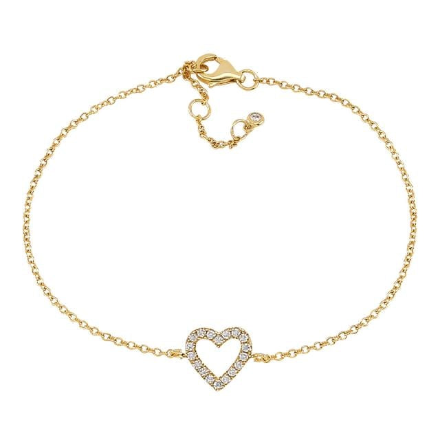 Joanli Nor Aidanor Armbånd med Hjerte og Zirkonia 80450495900