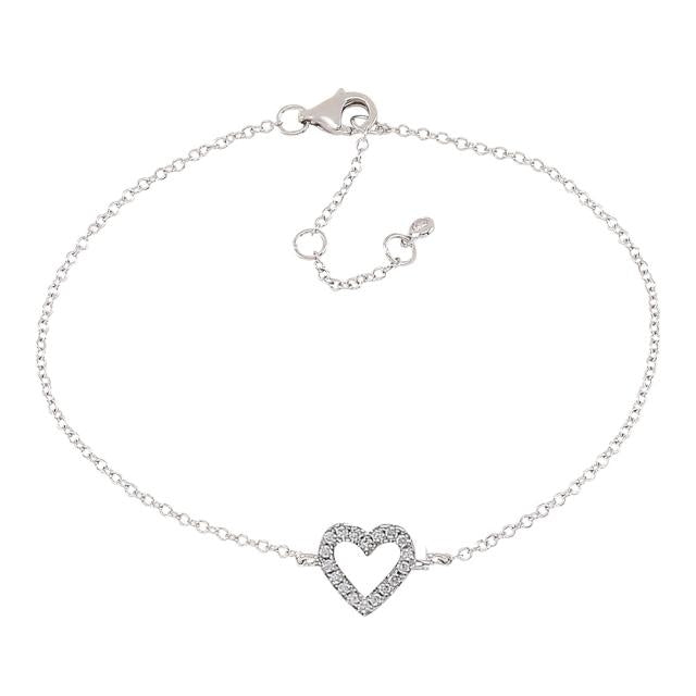 Joanli Nor Aidanor Armbånd med Hjerte og Zirkonia 80450490900