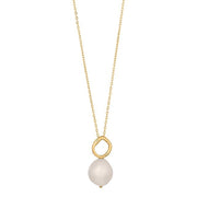 Nordahl Jewellery Forgyldt Halskæde med Baroque Perle Baroque52 80495055900