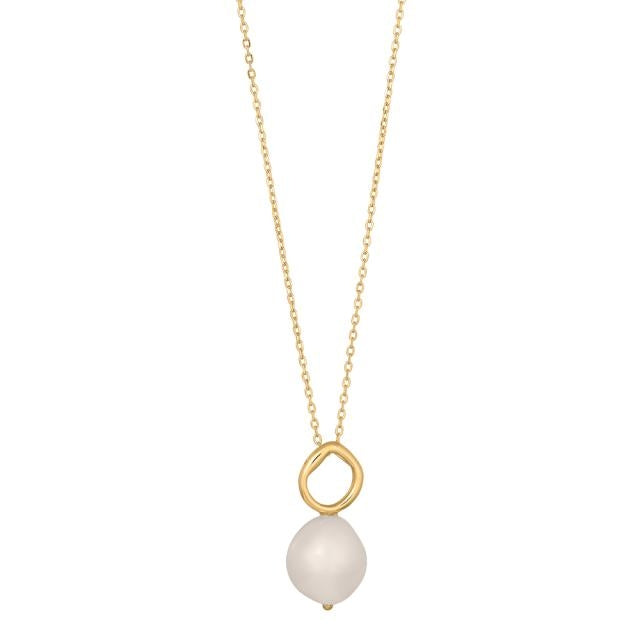 Nordahl Jewellery Forgyldt Halskæde med Baroque Perle Baroque52 80495055900