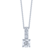 Støvring Design 14kt Hvidgulds Vedhæng med i alt 0,32ct Diamanter 86257024