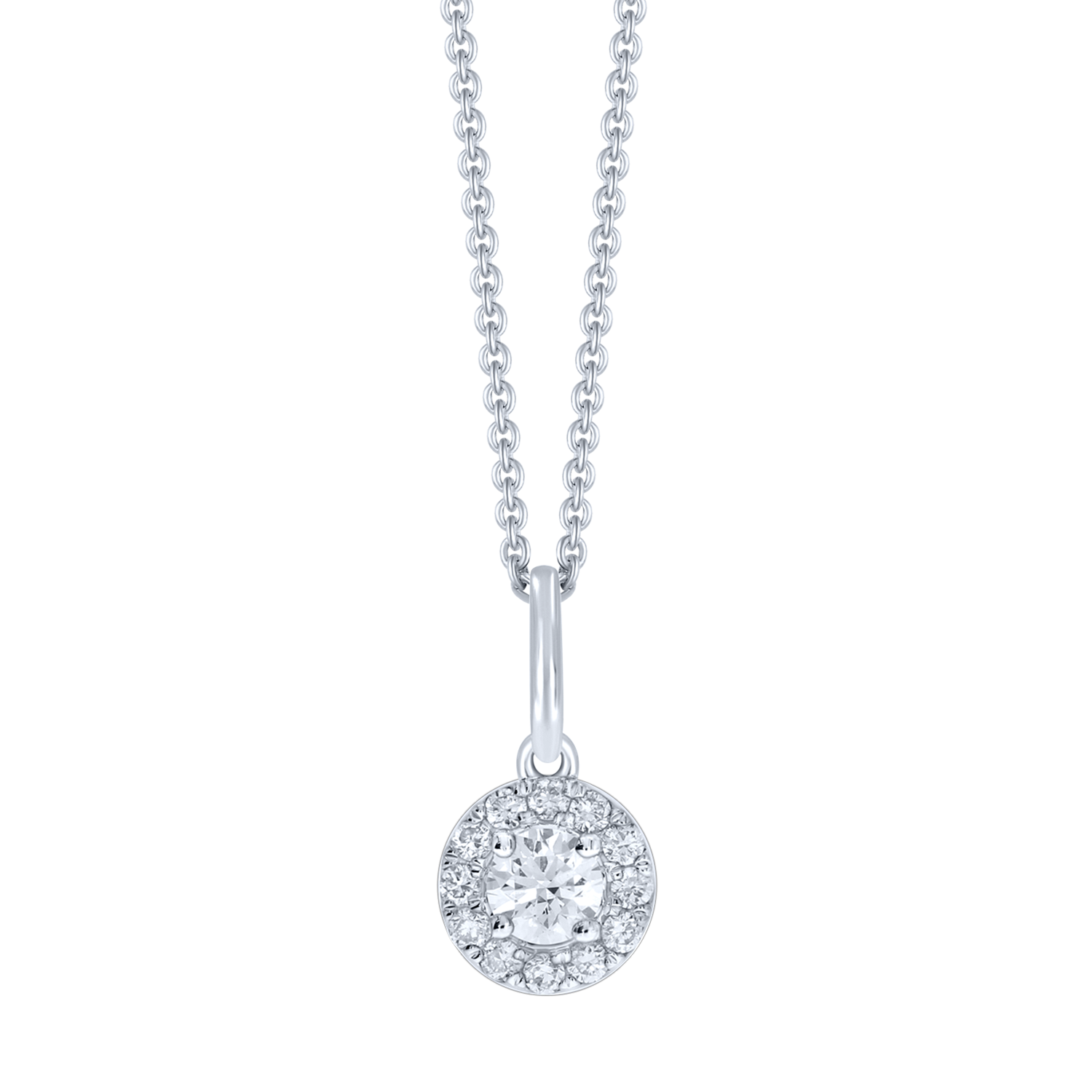Støvring Design 14kt Hvidgulds Vedhæng med i alt 0,27ct Diamanter 86257025