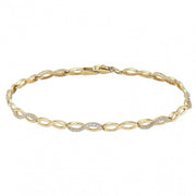 Nordahl Andersen Infinity 8kt Guld Armbånd med zirkonia 882 068 3