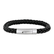 SON of NOA Sort Flettet Læder Armbånd 80970259121