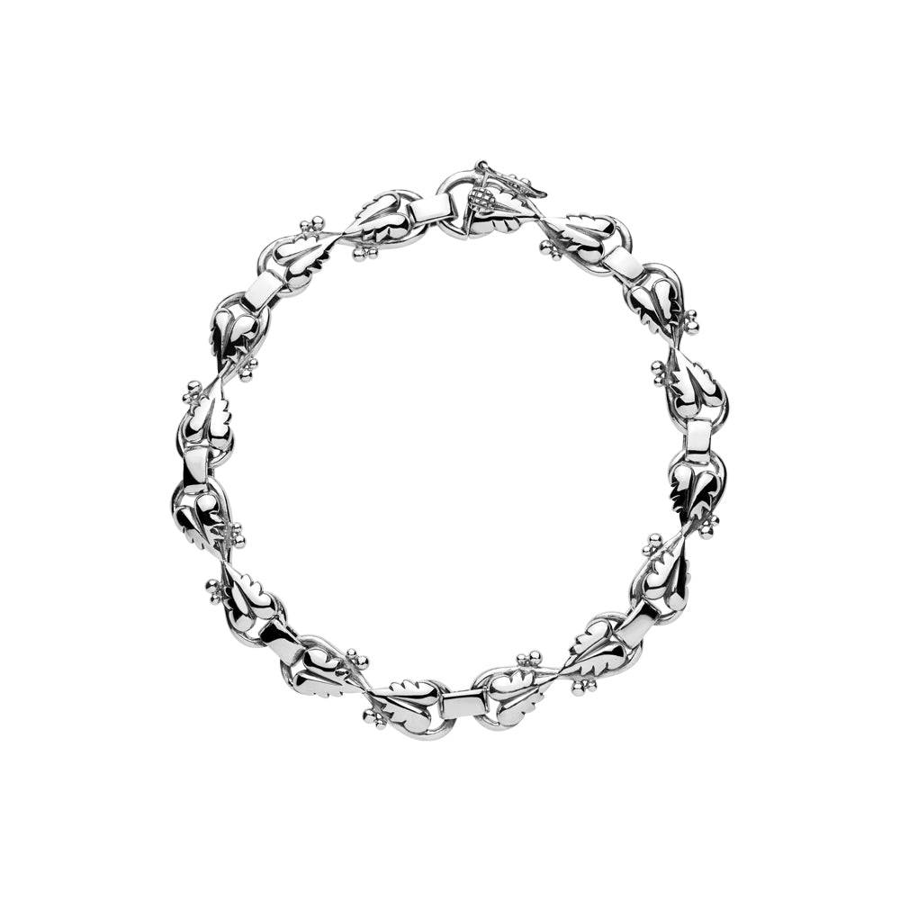 Lund Copenhagen Sølv Armbånd med Blade 9011017-OX