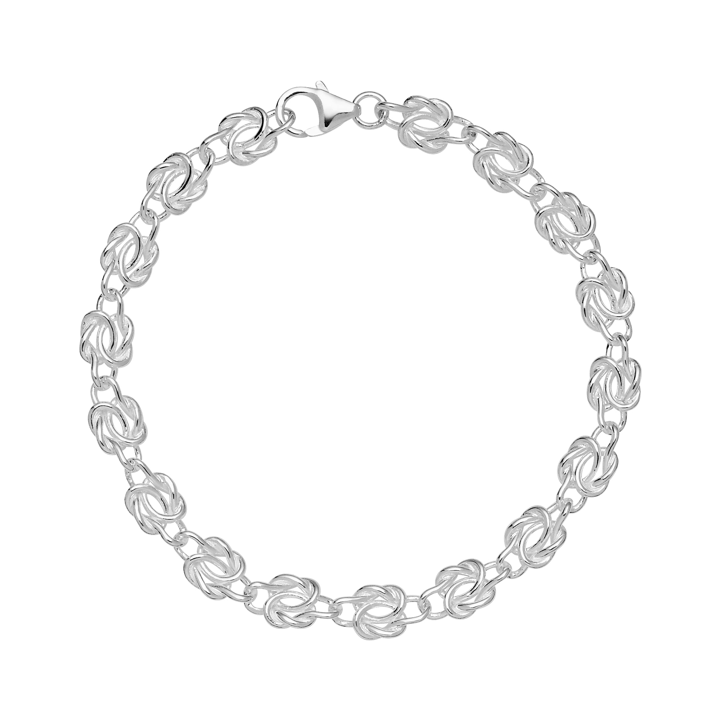 Lund Copenhagen Sølv Armbånd med 6mm Knude 19cm 9011323