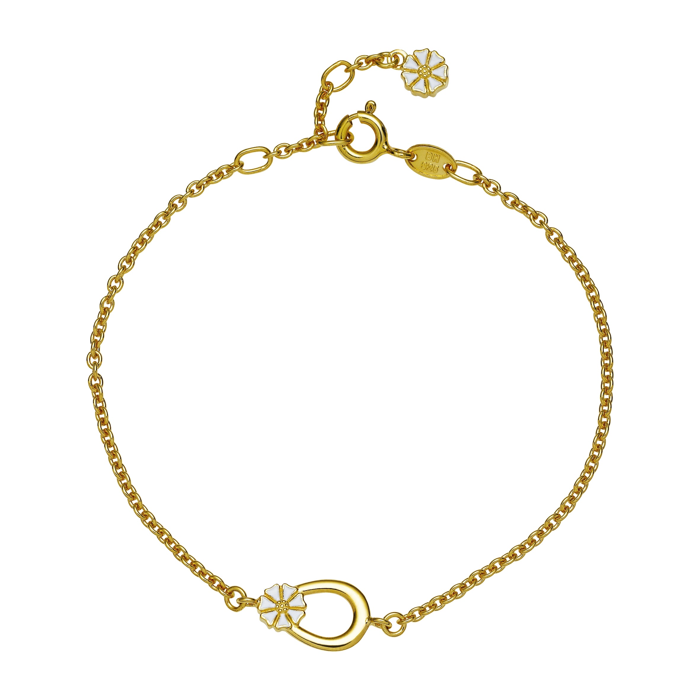 Lund Copenhagen Marguerit Armbånd med Dråbeformet Vedhæng 9015031-M