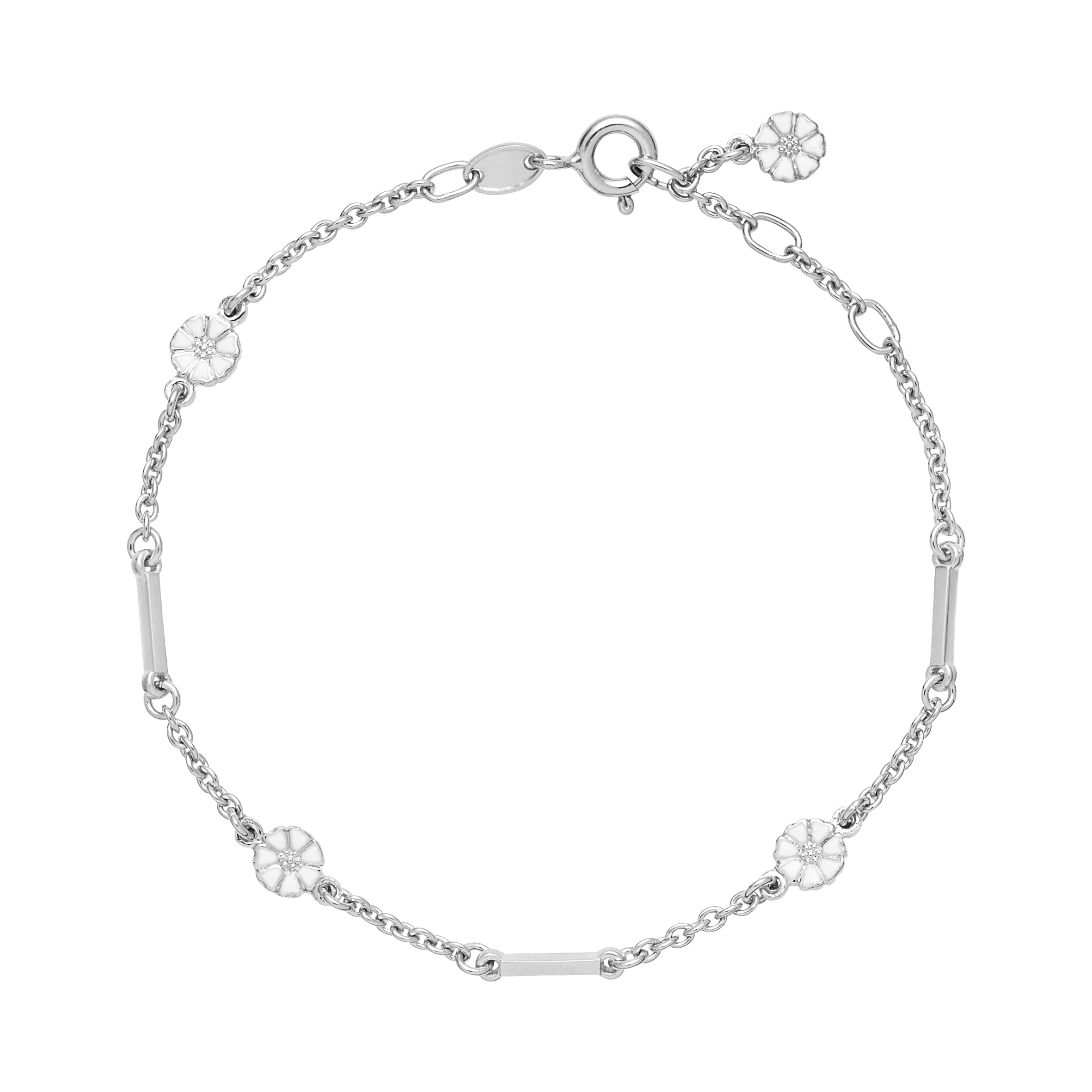 Lund Copenhagen Marguerit Armbånd med Aflange Led 9015049-H