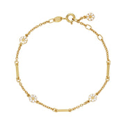 Lund Copenhagen Marguerit Armbånd med Aflange Led 9015049-M