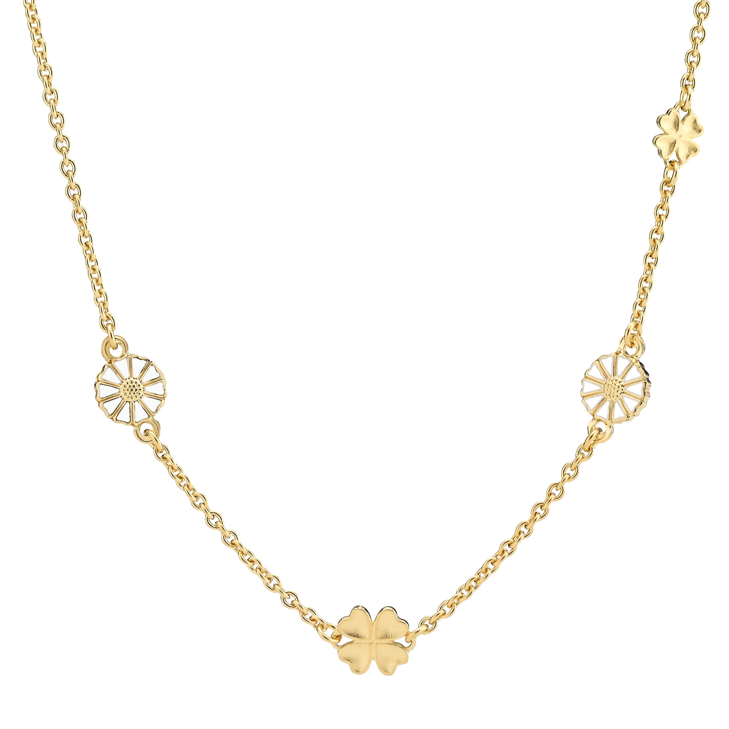 Lund Copenhagen Marguerit Collier med Firkløver 9025072-M