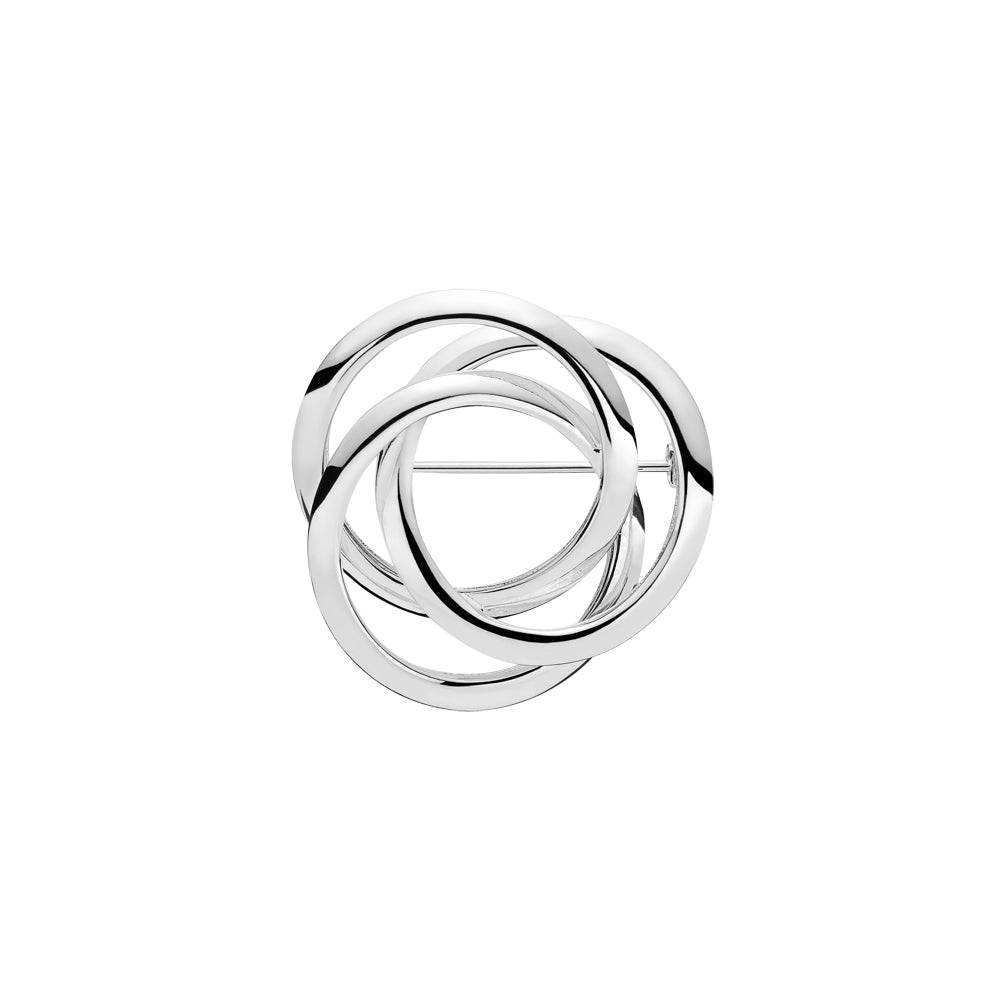 Lund Copenhagen Sølv Broche med 3 Ringe 9048952