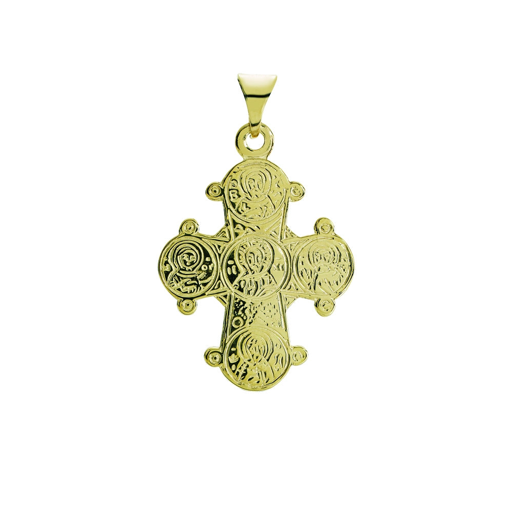 Lund Copenhagen Forgyldt Dagmarkors 18x16mm De Fem 906016-F