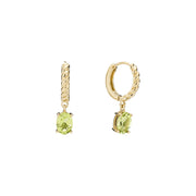 Lund Copenhagen Forgyldt Snoret Creol med Peridot 9091245-49-F