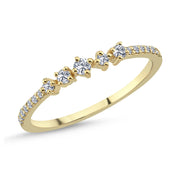 Nuran Noelle Ring i 14kt Guld med 0,21ct brillanter