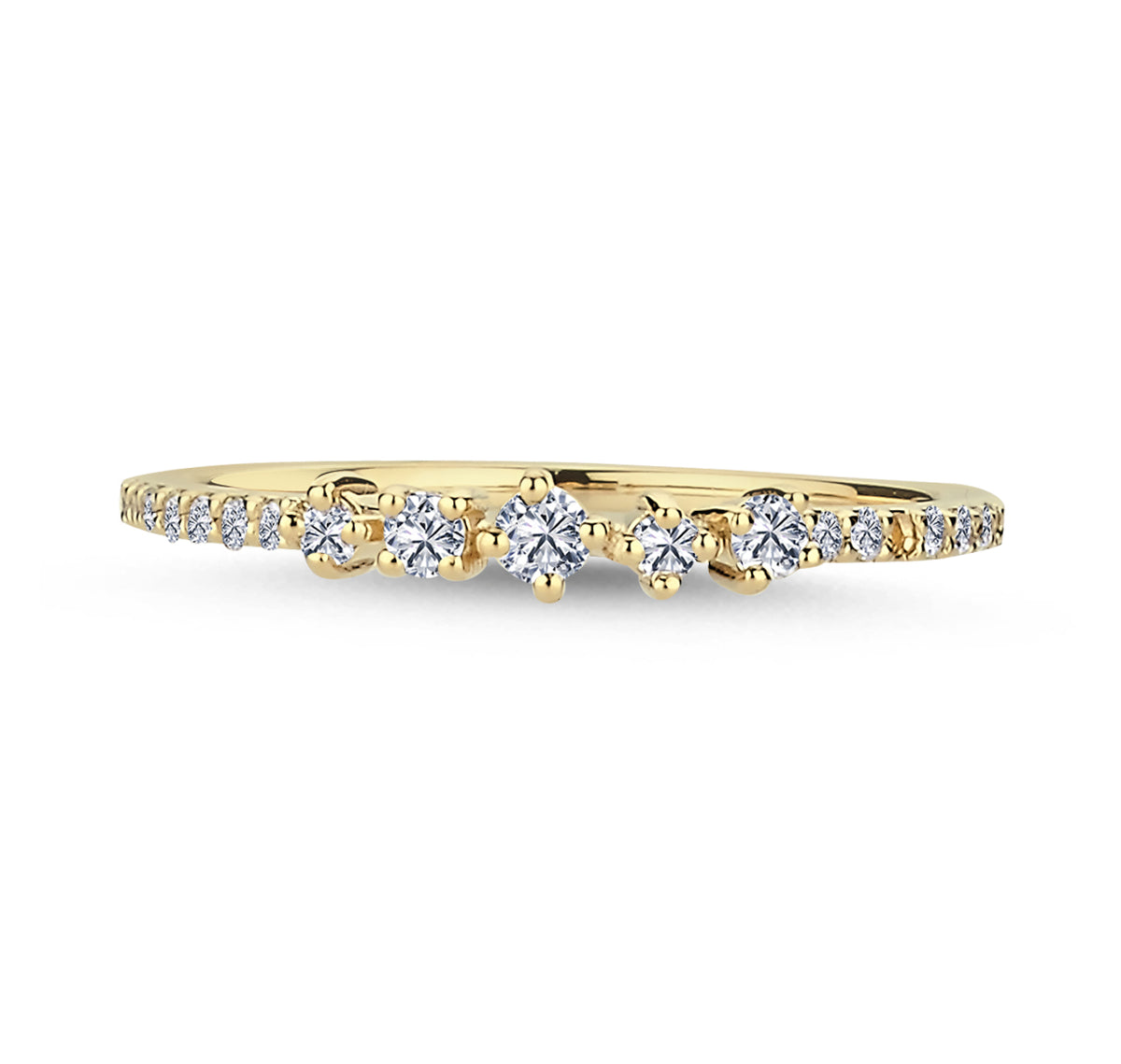 Nuran Noelle Ring i 14kt Guld med 0,21ct brillanter