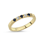 Nuran Promise Colour Ring med Safir