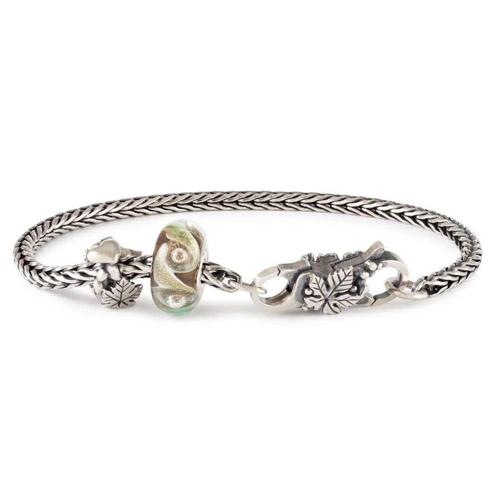 Trollbeads/Troldekugler Kastanjehjerte sølvkugle TAGBE-10293