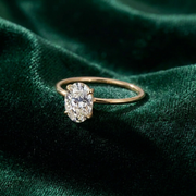 Bidstrup Design 14kt Guld ring med 1,0ct Oval Lab-grown diamant - Certifikat medfølger
