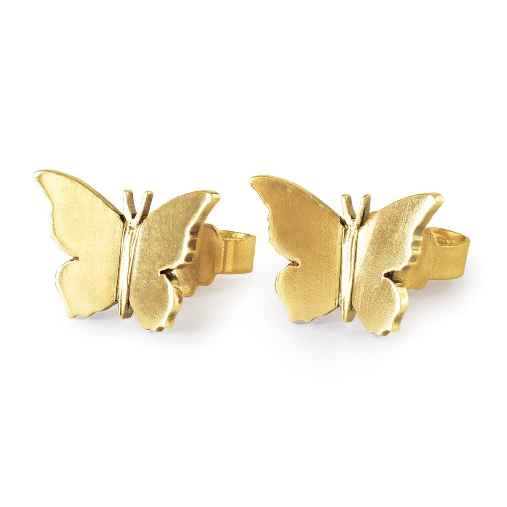 Trollbeads/Troldekugler Vingeslag ørestikkere, forgyldt TGPEA-00009