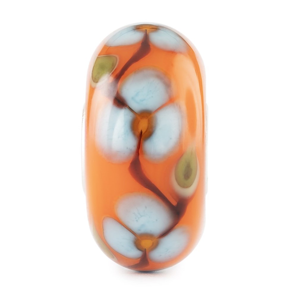Trollbeads/Troldekugler Blå i blomst TGLBE-20466