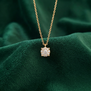 Bidstrup Design 18kt Guld Halskæde med i alt 0,10ct Brillanter
