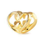 Trollbeads/Troldekugler Hjerte til hjerte, forgyldt TGPBE-40003