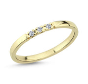 Nuran Unite Alliancering 8kt Guld med 3 x 0,02ct