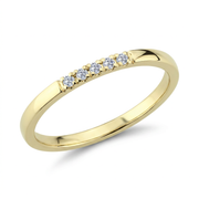 Nuran Unite Alliancering 8kt Guld med 5 x 0,02ct