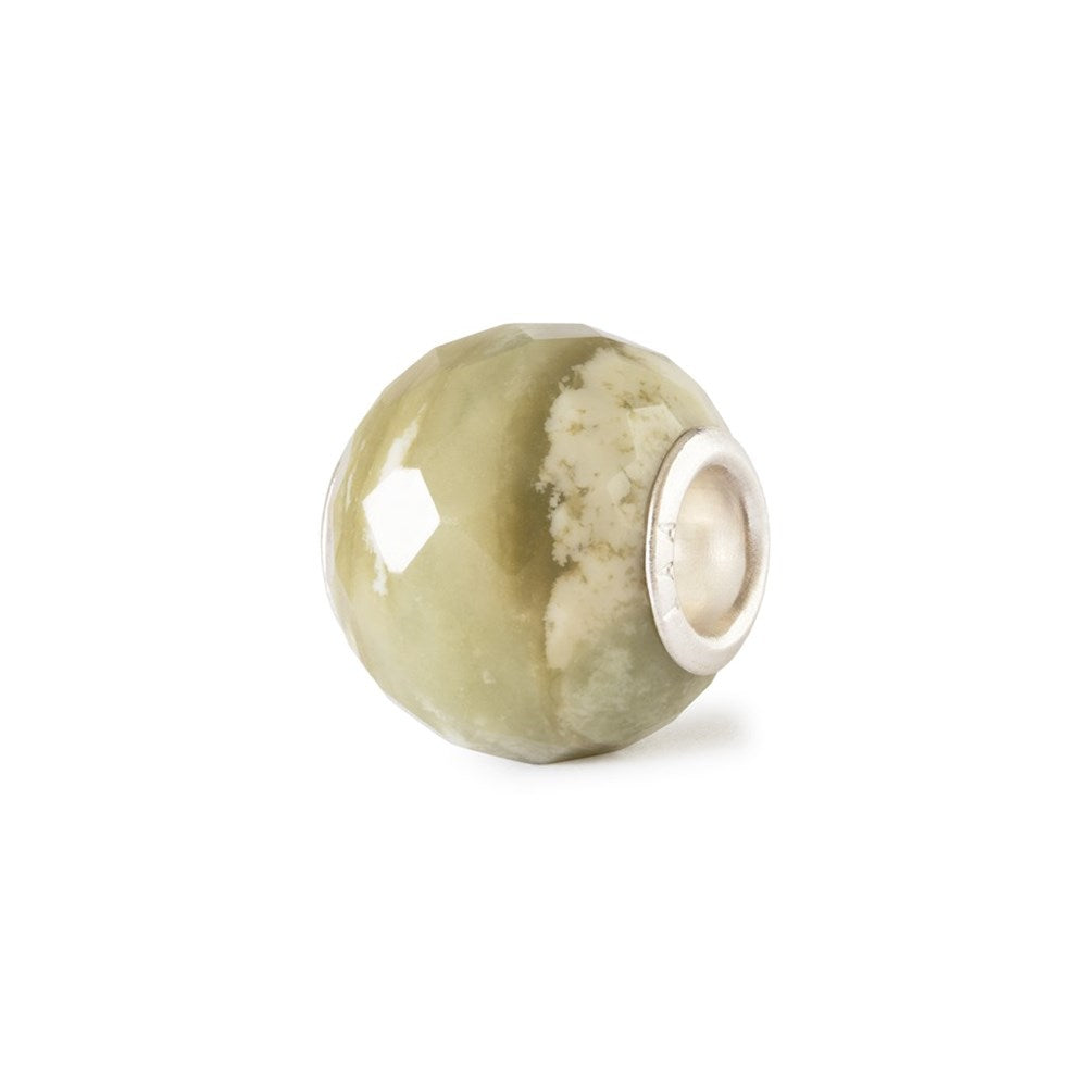 Trollbeads/Troldekugler Rund Grøn Gul Calcit Facet TSTBE-00047