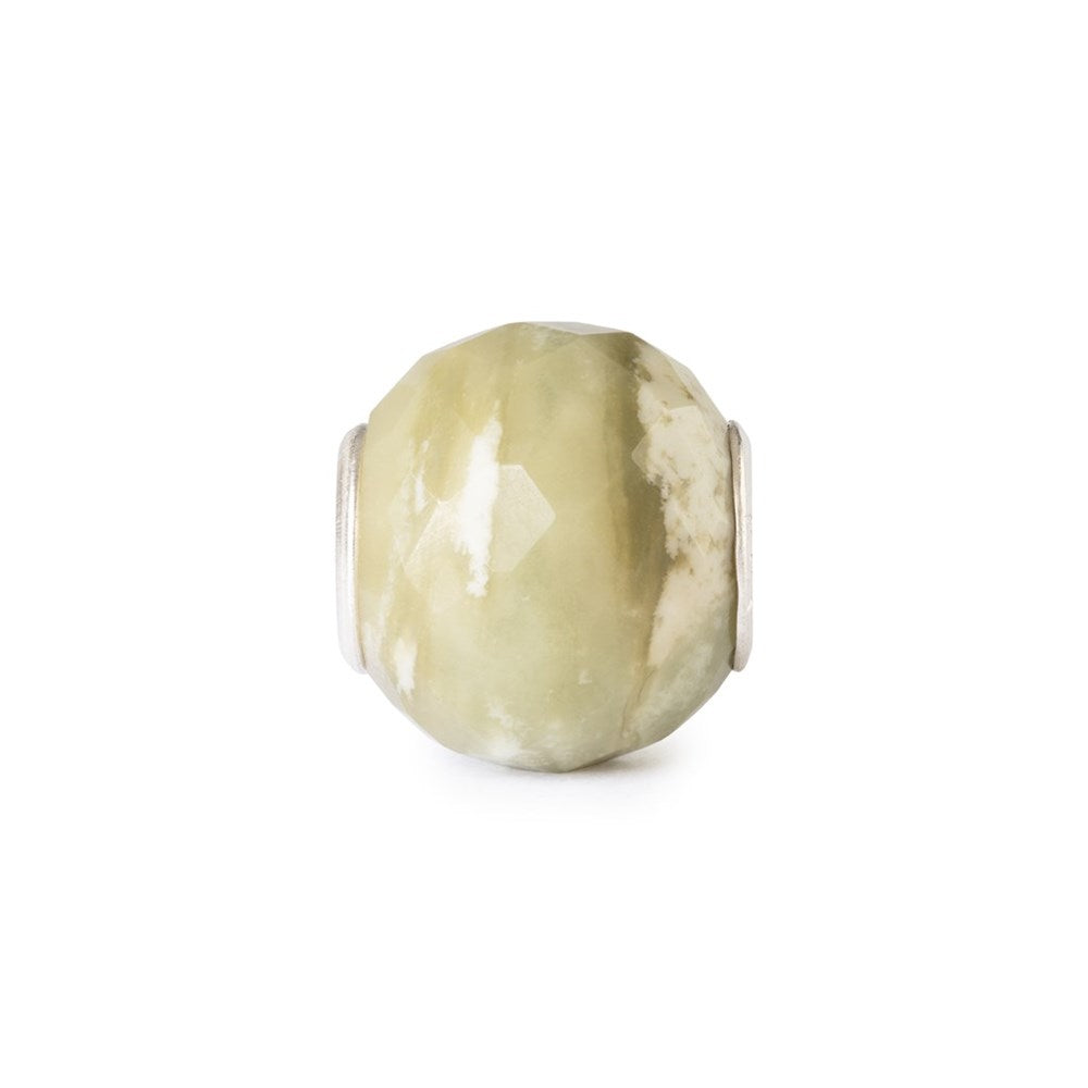 Trollbeads/Troldekugler Rund Grøn Gul Calcit Facet TSTBE-00047