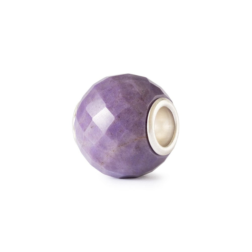 Trollbeads/Troldekugler Rund lilla jade facet TSTBE-00046