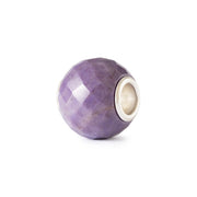 Trollbeads/Troldekugler Rund lilla jade facet TSTBE-00046