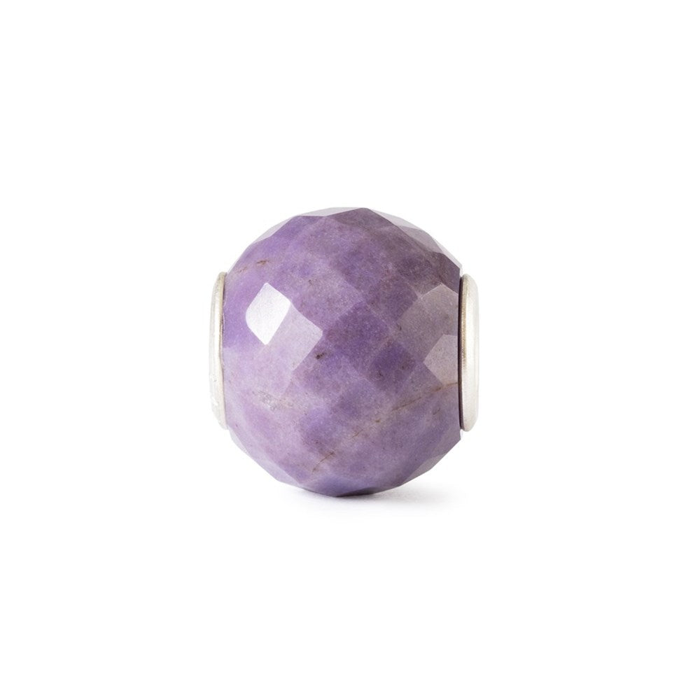 Trollbeads/Troldekugler Rund lilla jade facet TSTBE-00046