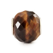 Trollbeads/Troldekugler Rund gul tigerøje facet TSTBE-00041