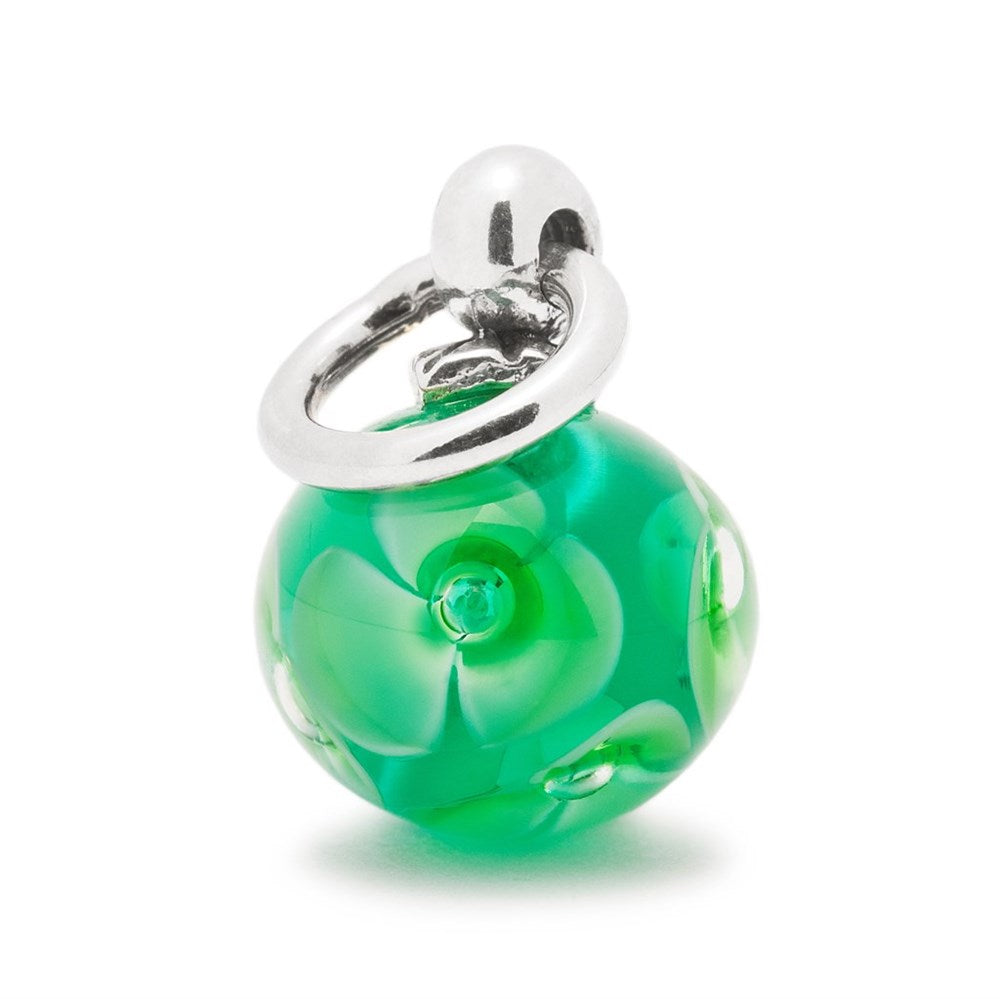 Trollbeads/Troldekugler Grøn blomster kvast TAGBE-00021