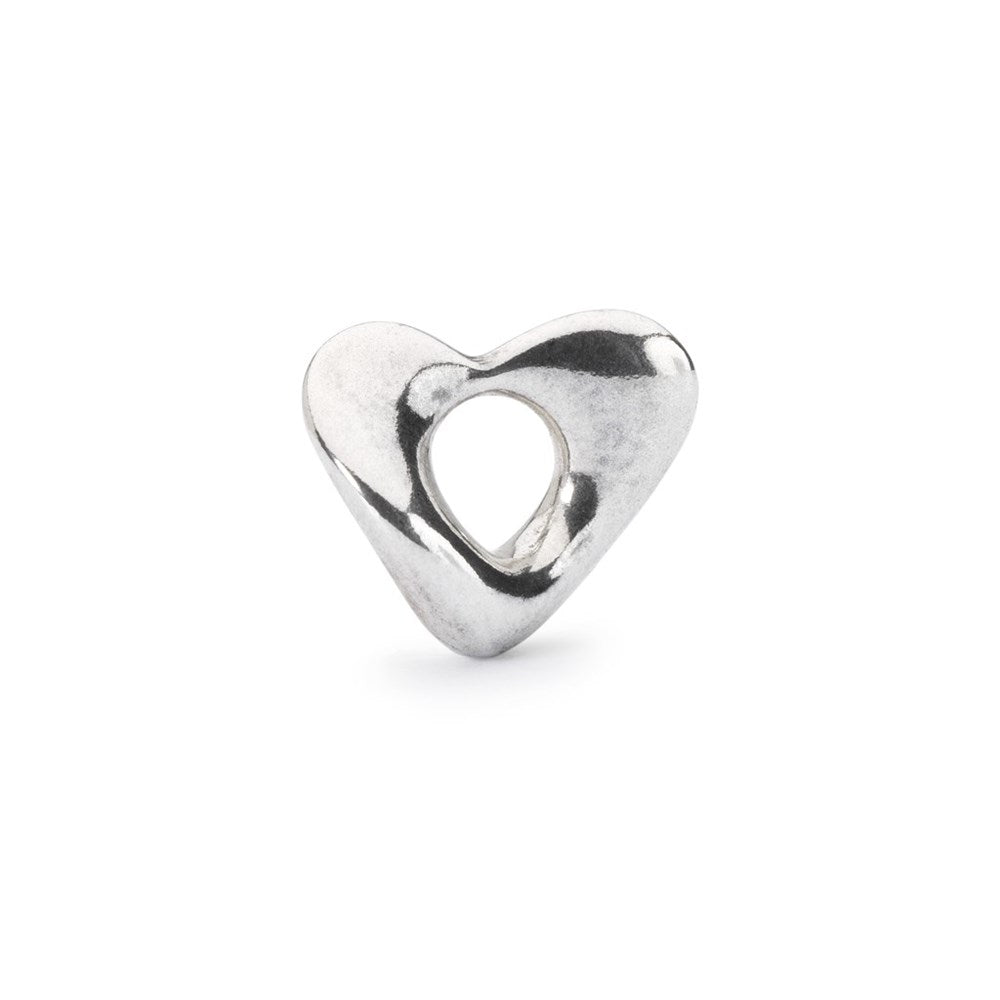 Trollbeads/Troldekugler Blødt hjerte, lille kugle TAGBE-00242