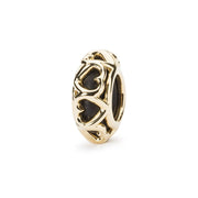 Trollbeads/Troldekugler Hjertefryd spacer, guld TAUBE-00118