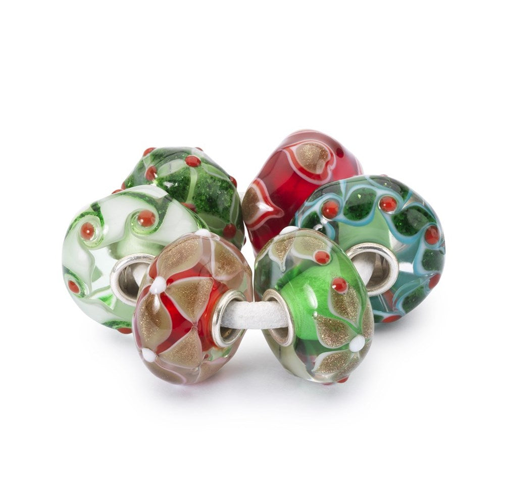 Trollbeads/Troldekugler Holly jolly julebundt TGLBE-00076