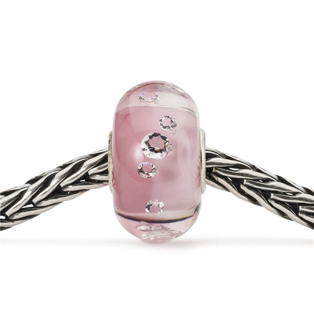 Trollbeads/Troldekugler Brillant rosa kugle TGLBE-00212