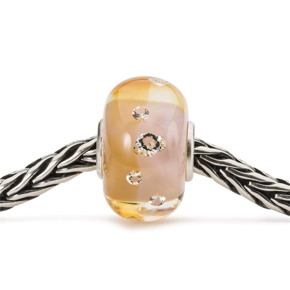 Trollbeads/Troldekugler Brillant fersken kugle TGLBE-00213