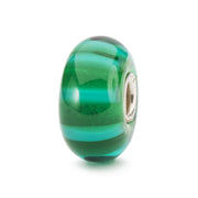Trollbeads/Troldekugler Grøn stribe kugle TGLBE-10053
