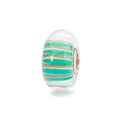 Trollbeads/Troldekugler Glitter stribe kugle TGLBE-10429