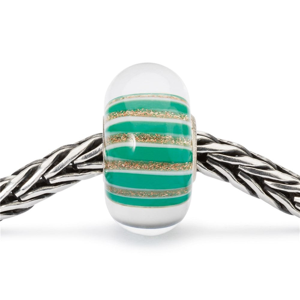 Trollbeads/Troldekugler Glitter stribe kugle TGLBE-10429