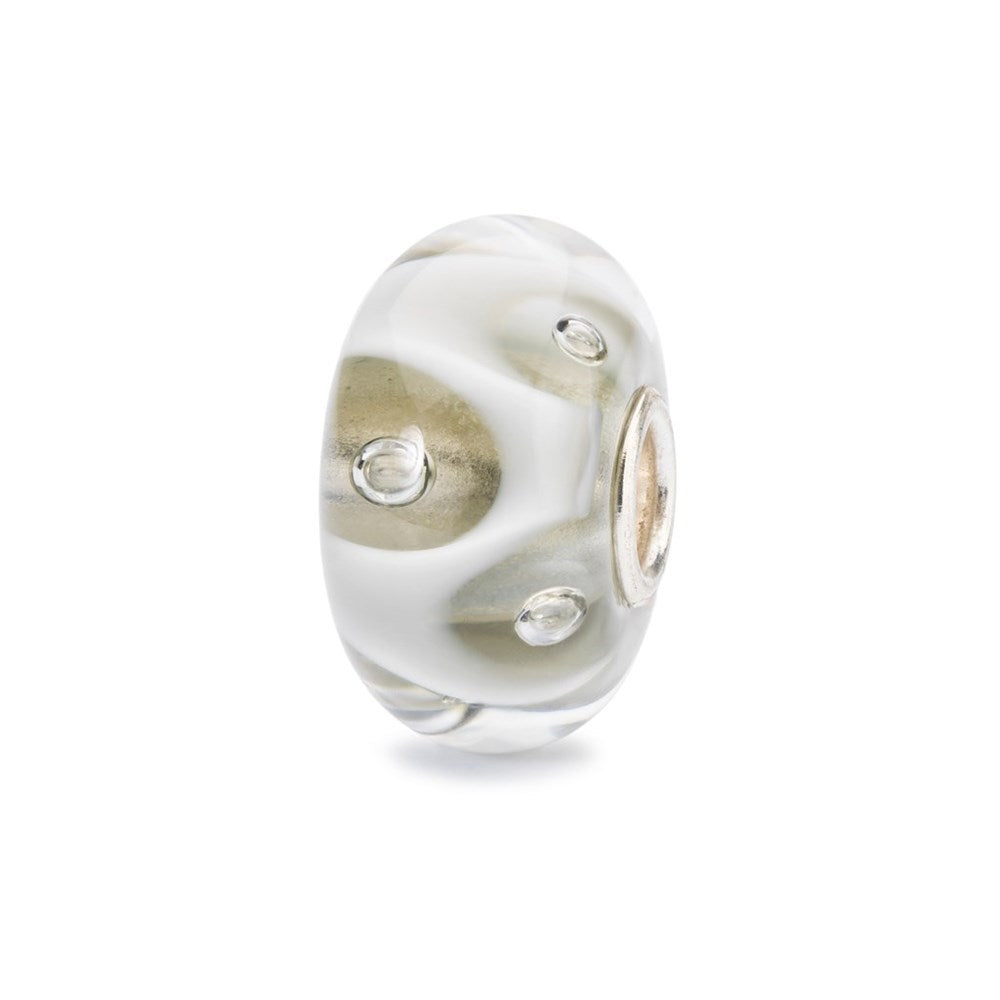 Trollbeads/Troldekugler Hvide dråber kugle TGLBE-10439