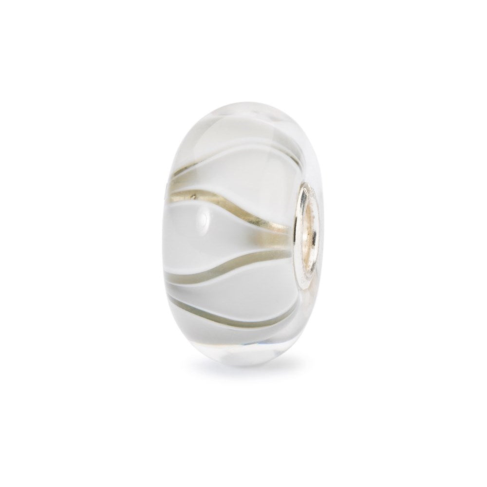 Trollbeads/Troldekugler hvide tulipaner kugle TGLBE-10440